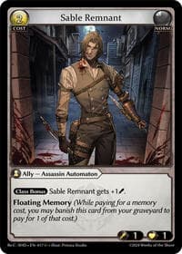 Sable Remnant - Tristan Re:Collection, Shadowdancer - Grand Archive TCG card