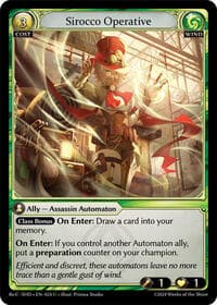 Sirocco Operative - Tristan Re:Collection, Shadowdancer - Grand Archive TCG card