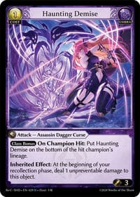 Haunting Demise - Tristan Re:Collection, Shadowdancer - Grand Archive TCG card