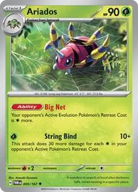 Ariados - SV06: Twilight Masquerade - Pokemon card