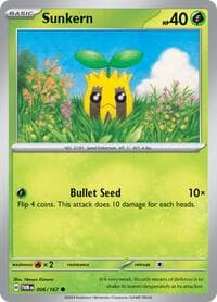Sunkern - SV06: Twilight Masquerade - Pokemon card