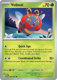 Volbeat - SV06: Twilight Masquerade - Pokemon card