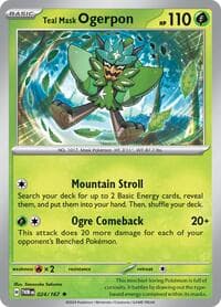Teal Mask Ogerpon - SV06: Twilight Masquerade - Pokemon card