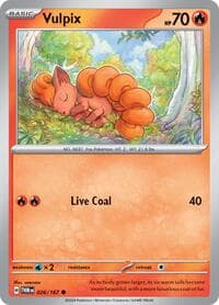 Vulpix - SV06: Twilight Masquerade - Pokemon card