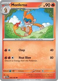 Monferno - SV06: Twilight Masquerade - Pokemon card