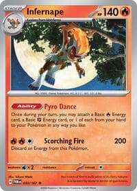 Infernape - SV06: Twilight Masquerade - Pokemon card