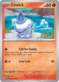Litwick - SV06: Twilight Masquerade - Pokemon card