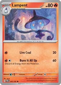Lampent - SV06: Twilight Masquerade - Pokemon card