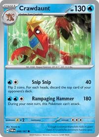Crawdaunt - SV06: Twilight Masquerade - Pokemon card