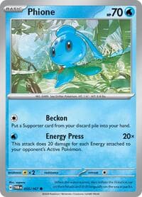 Phione - SV06: Twilight Masquerade - Pokemon card