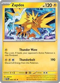 Zapdos - SV06: Twilight Masquerade - Pokemon card