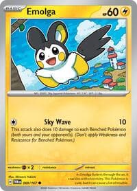 Emolga - SV06: Twilight Masquerade - Pokemon card