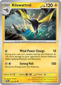 Kilowattrel - SV06: Twilight Masquerade - Pokemon card