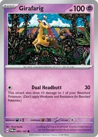 Girafarig - SV06: Twilight Masquerade - Pokemon card