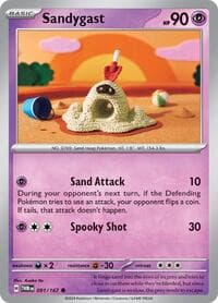 Sandygast - SV06: Twilight Masquerade - Pokemon card