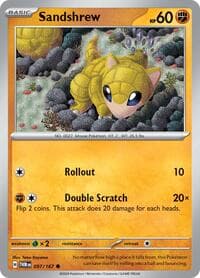 Sandshrew - SV06: Twilight Masquerade - Pokemon card