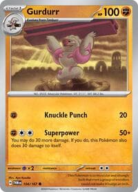 Gurdurr - SV06: Twilight Masquerade - Pokemon card