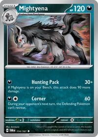 Mightyena - SV06: Twilight Masquerade - Pokemon card