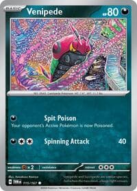Venipede - SV06: Twilight Masquerade - Pokemon card