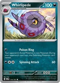 Whirlipede - SV06: Twilight Masquerade - Pokemon card