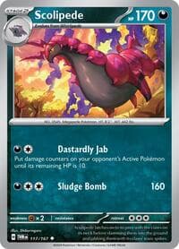 Scolipede - SV06: Twilight Masquerade - Pokemon card