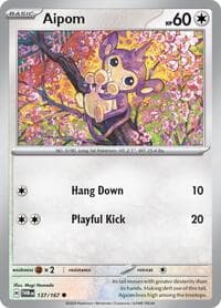 Aipom - SV06: Twilight Masquerade - Pokemon card