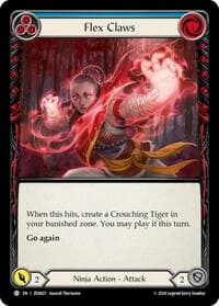 Flex Claws (Blue) - Blitz Deck: Part the Mistveil - Zen - Flesh and Blood TCG card