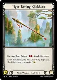 Tiger Taming Khakkara - Blitz Deck: Part the Mistveil - Zen - Flesh and Blood TCG card