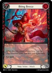 Biting Breeze (Red) - Blitz Deck: Part the Mistveil - Zen - Flesh and Blood TCG card