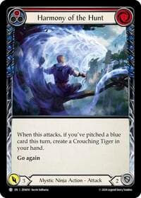 Harmony of the Hunt (Red) - Blitz Deck: Part the Mistveil - Zen - Flesh and Blood TCG card