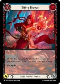 Biting Breeze (Blue) - Blitz Deck: Part the Mistveil - Zen - Flesh and Blood TCG card