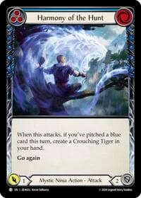 Harmony of the Hunt (Blue) - Blitz Deck: Part the Mistveil - Zen - Flesh and Blood TCG card