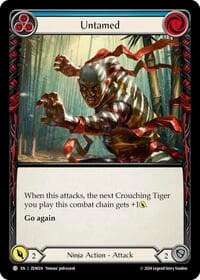 Untamed (Blue) - Blitz Deck: Part the Mistveil - Zen - Flesh and Blood TCG card