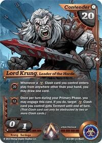 Lord Krung, Leader of the Horde - Unrivaled - Alpha Clash card
