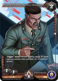 Colonel Edwards, Force Multiplier - Unrivaled - Alpha Clash card