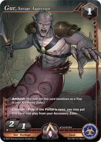 Gur, Savage Aggressor - Unrivaled - Alpha Clash card