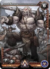 Lord Krung, Perilous Leader - Unrivaled - Alpha Clash card