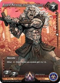Lord Krung, Ruthless Warlord - Unrivaled - Alpha Clash card