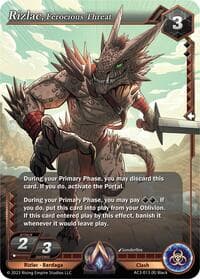 Rizlac, Ferocious Threat - Unrivaled - Alpha Clash card