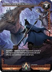 Menacing Presence - Unrivaled - Alpha Clash card