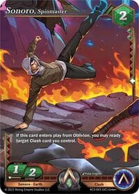 Sonoro, Spinmaster - Unrivaled - Alpha Clash card