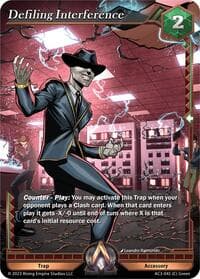 Defiling Interference - Unrivaled - Alpha Clash card
