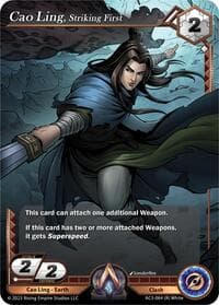 Cao Ling, Striking First - Unrivaled - Alpha Clash card