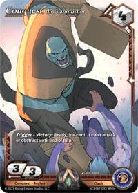 Conquest, the Vanquisher - Unrivaled - Alpha Clash card