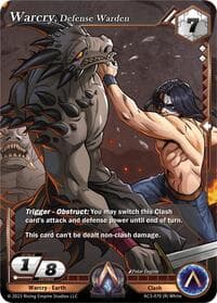 Warcry, Defense Warden - Unrivaled - Alpha Clash card
