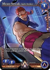 Mean-Streak, Agile Striker - Unrivaled - Alpha Clash card