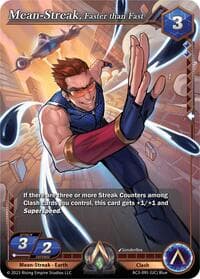 Mean-Streak, Faster than Fast - Unrivaled - Alpha Clash card