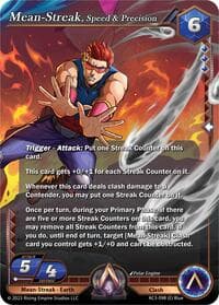 Mean-Streak, Speed & Precision - Unrivaled - Alpha Clash card