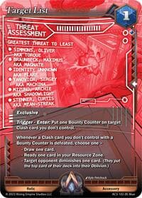Target List - Unrivaled - Alpha Clash card