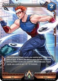 Speeding Up - Unrivaled - Alpha Clash card